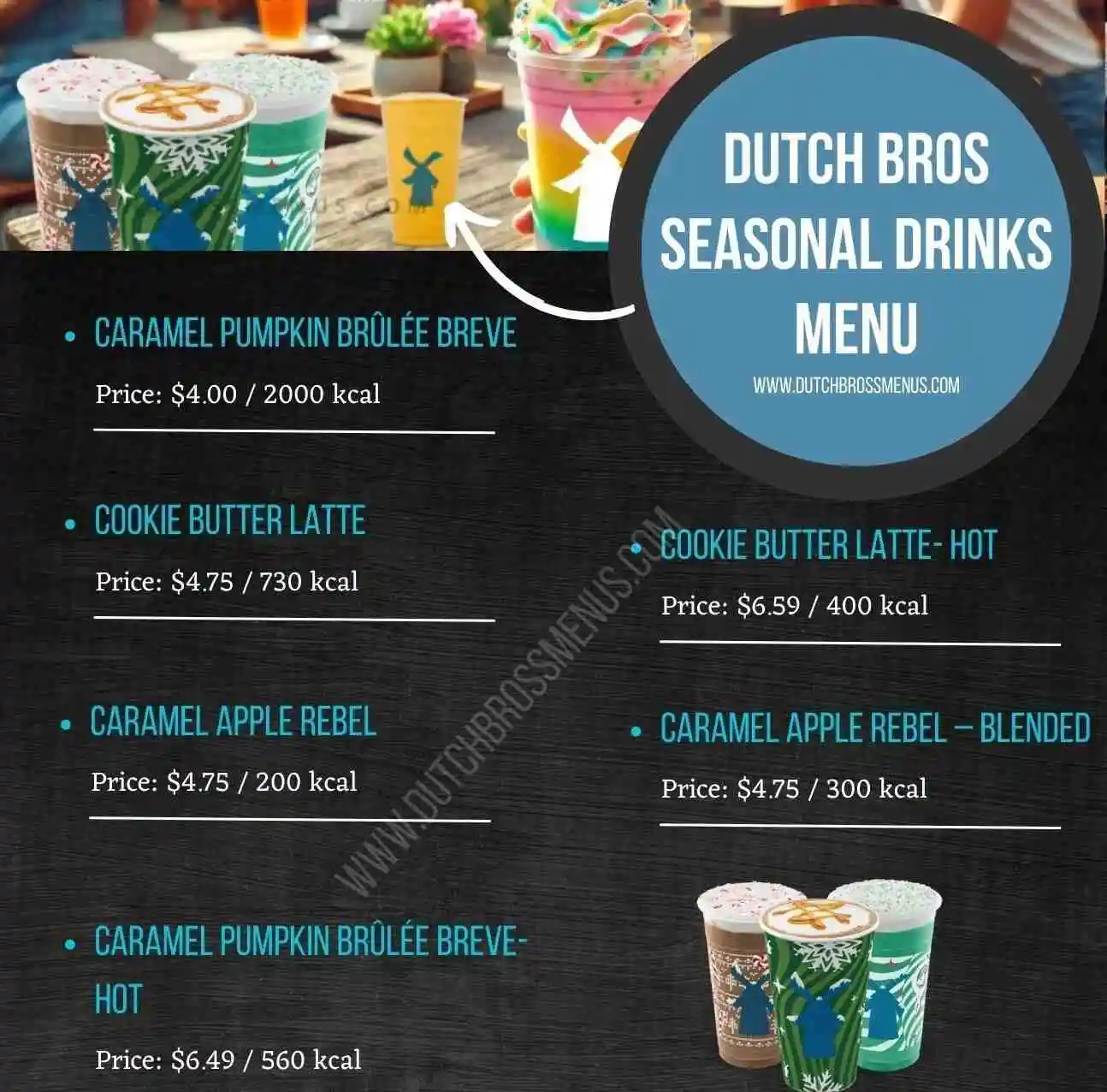 Dutch Bros Seasonal Drinks Menu